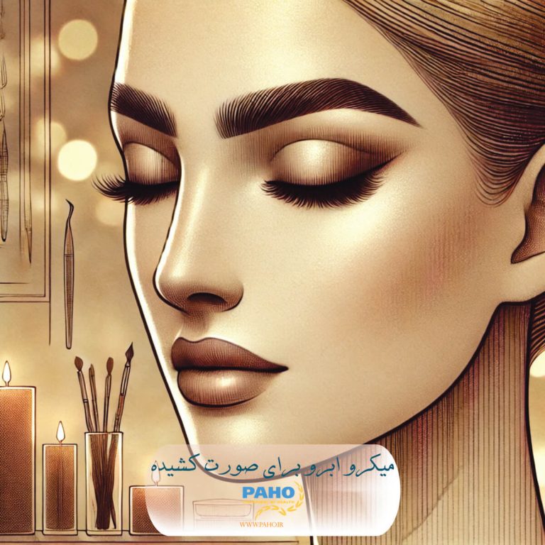 مدل ابرو میکروبلیدینگ برای صورت کشیده