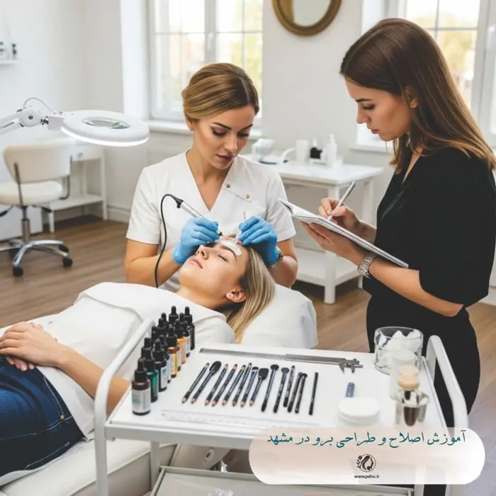 آموزش اصلاح و طراحی ابرو در مشهد