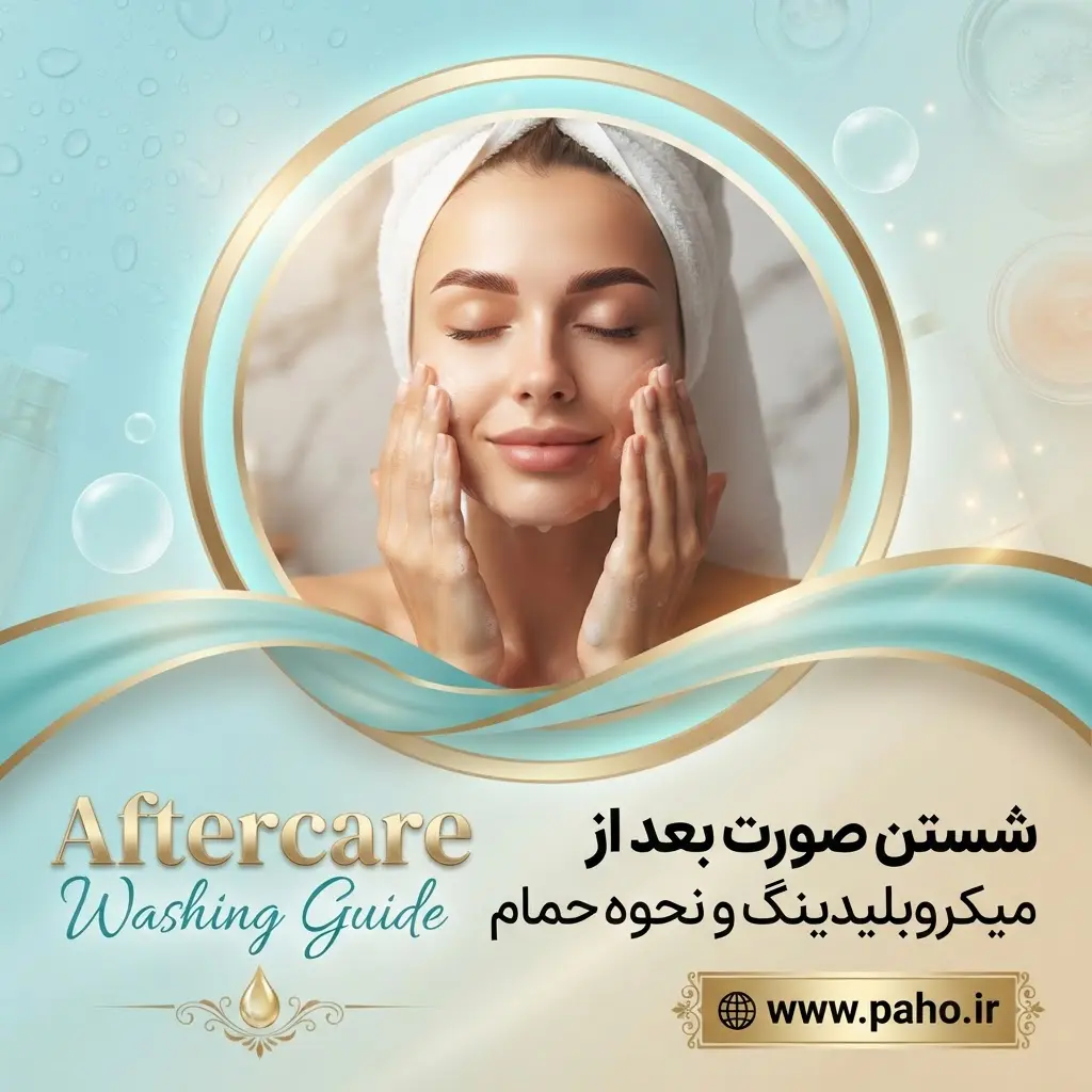🌟 شستن صورت بعد از میکروبلیدینگ: چگونه حمام برویم که رنگ ابروها نریزد؟